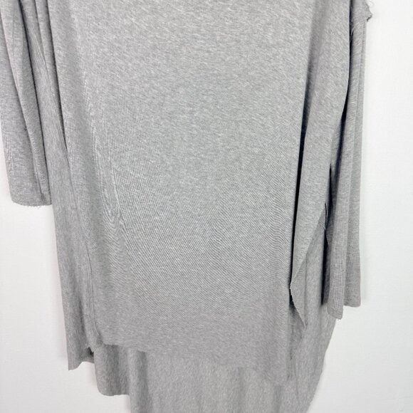 Free People Grapevine Heather Grey Asymmetrical Tunic Top Size Medium M EUC - Picture 4 of 13